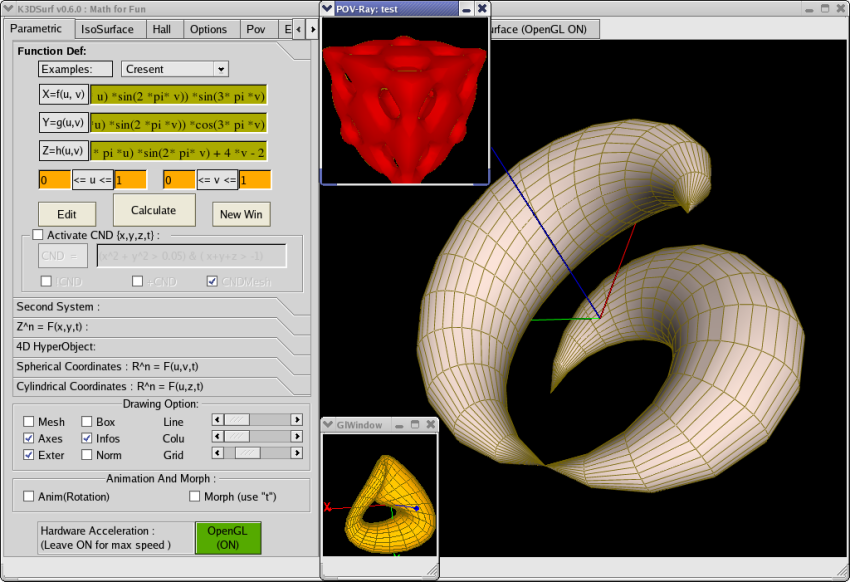 K3dsurf 3d Surface Generator